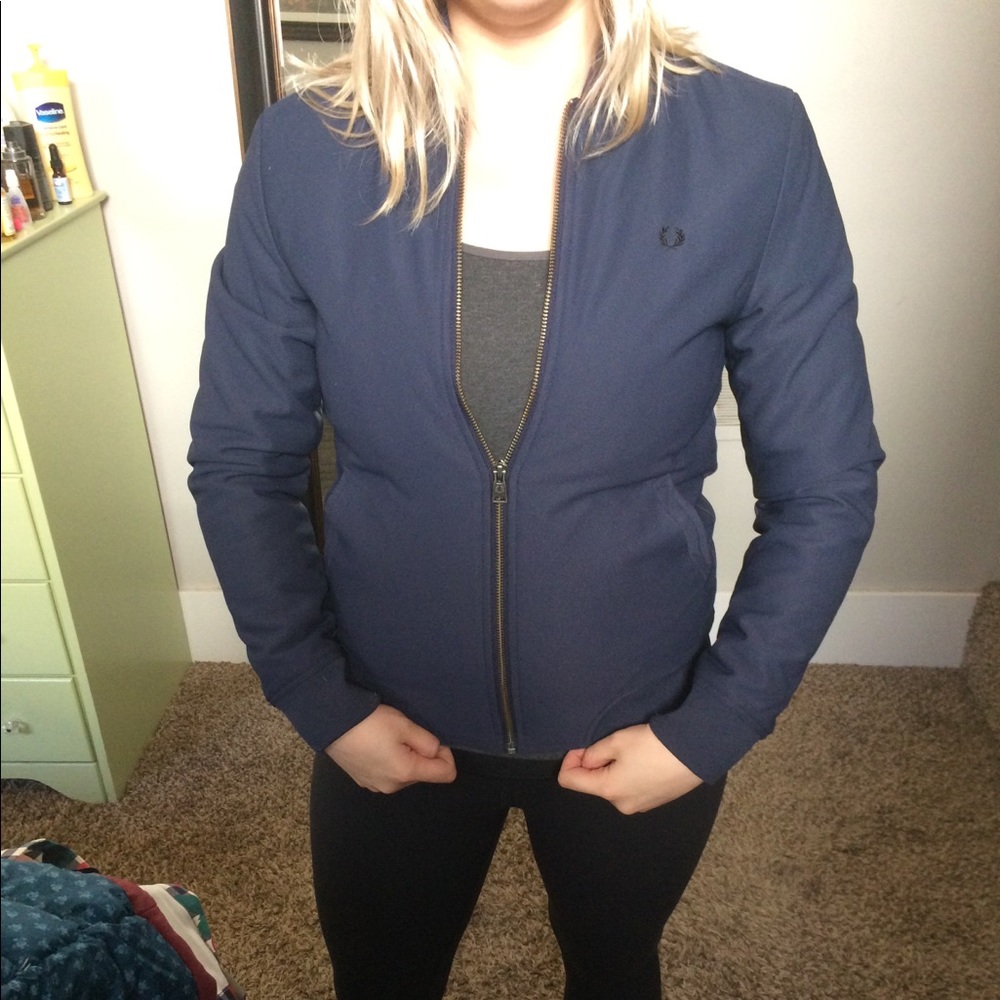 Fred Perry Blue Bomber Jacket